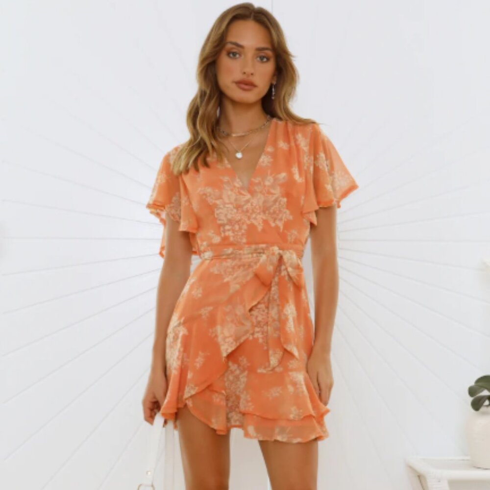 Sweetest Drinks Dress Orange